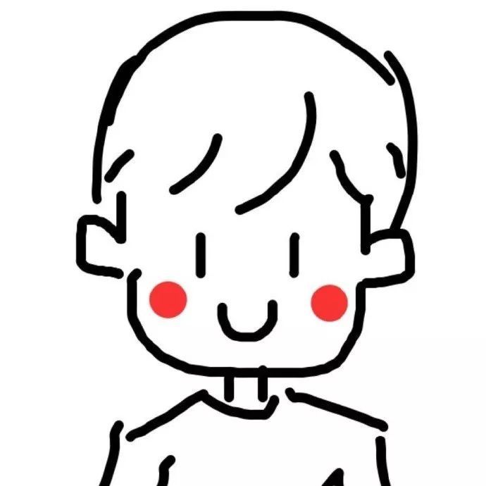 简约个性简笔画情侣头像 我余光中都是你