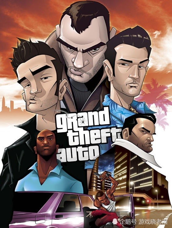 gta:历代侠盗主角帅气合影,这屋子人掀翻一个国家没问题吧?