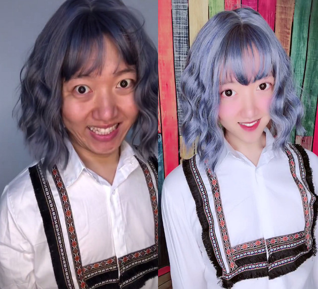 男扮女装,短视频