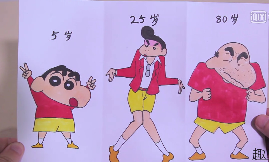 蜡笔小新长大和变老是什么样子呢?脑洞漫画太真实,年轻可真帅
