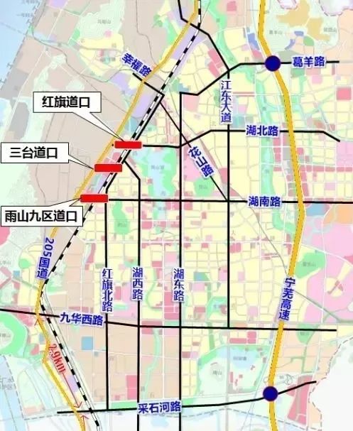 郑蒲港新区 建成后接入宁安城际铁路马鞍山东站 宁芜铁路道口"平改立"