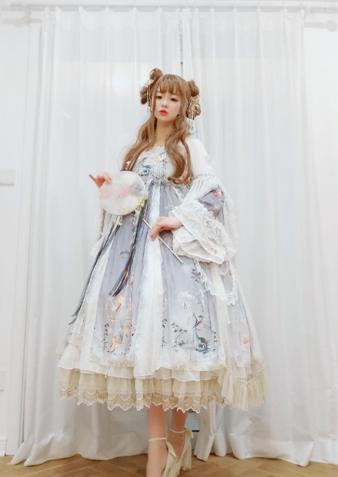 cos:lolita长耳朵与尖耳朵,鹿鸣茶会小裙子,贵妇气息