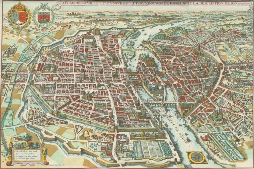 1615年巴黎城市地图