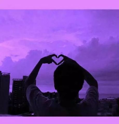 情侣头像 紫色的情头