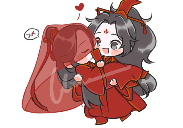 《渣反》冰秋的喜服合集,冰妹的笑容好可爱,师尊的指甲是亮点!