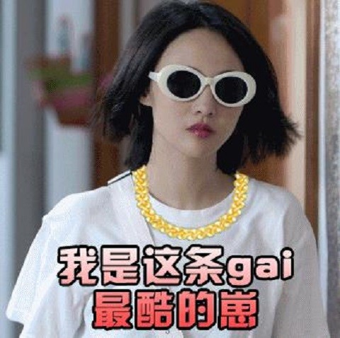 郑爽表情包:戴上墨镜的小爽就是这条街上最酷的崽