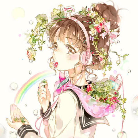梦幻·动漫·女生头像:薰衣草无望的等待,只不过是他