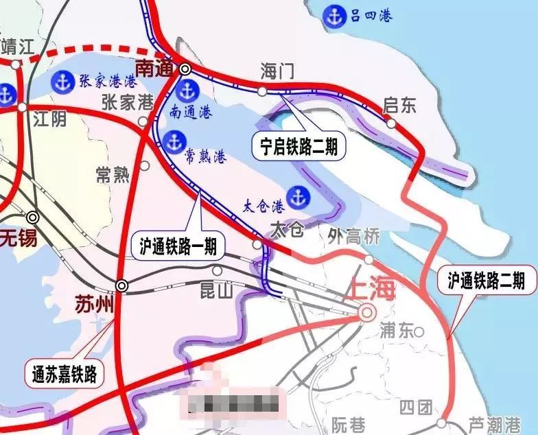 省里传来大消息:北沿江高铁采用崇明岛中线方案!