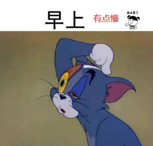 汤姆用5张表情包,完美诠释"宅男"的一天,网友:跟我一