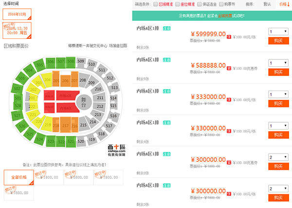 王菲演唱会票价60万?票务网站从黄牛手中拿票