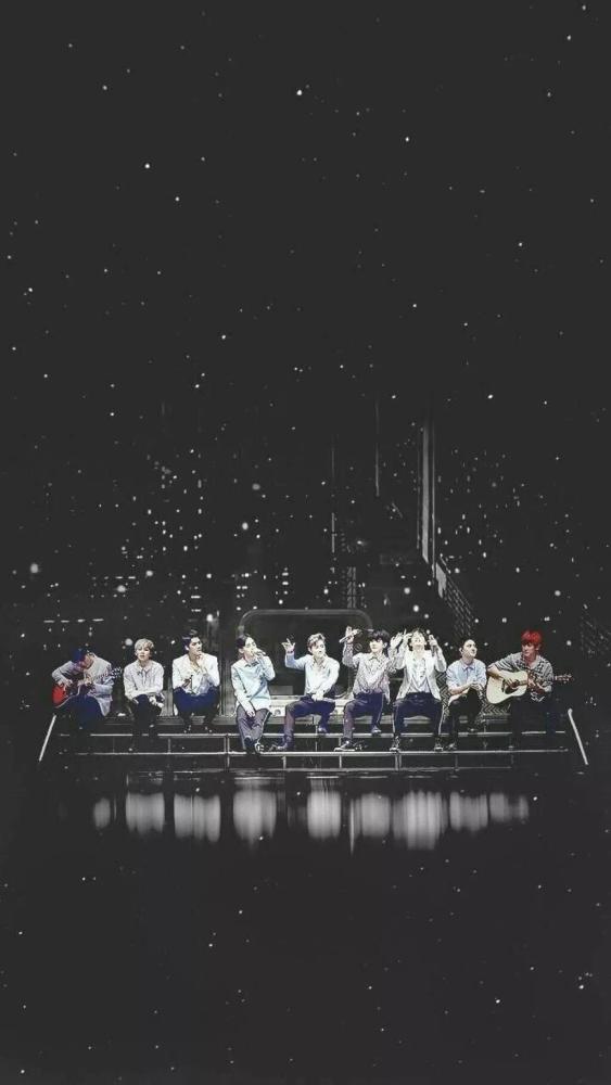 exo·精美壁纸:黑白照都无法降低的颜值,上帝真不公平
