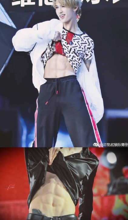 魔鬼般的腹肌:黄明昊:我有腹肌,朱正廷:我也有,王嘉尔
