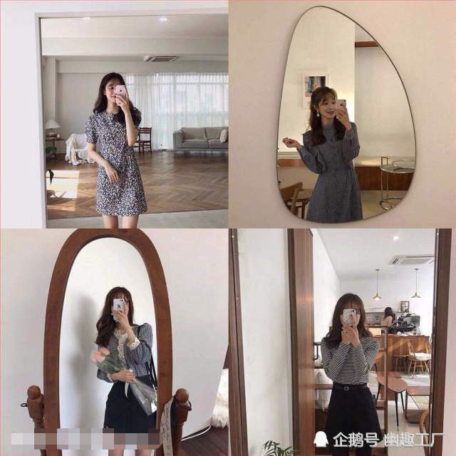 不同服饰,不同角度,不同穿衣风格,对着镜子应该怎么拍照,其实都是很
