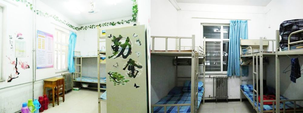 22中可以走读也可以住宿,学生宿舍一般是6人间,上下铺,储物柜,电扇