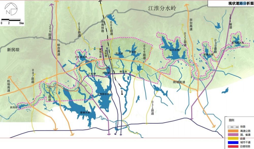 滁河干渠南岸五湖连珠大道动工,合肥又添靓丽花园大道