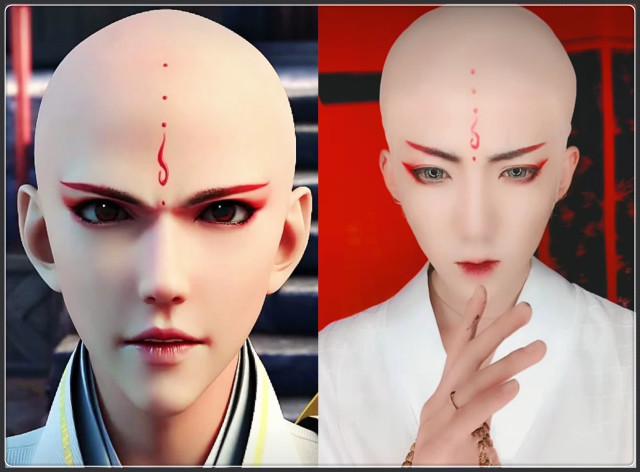 全网cos"妖僧无心",前三个都是渣渣,最后一个99%神还原