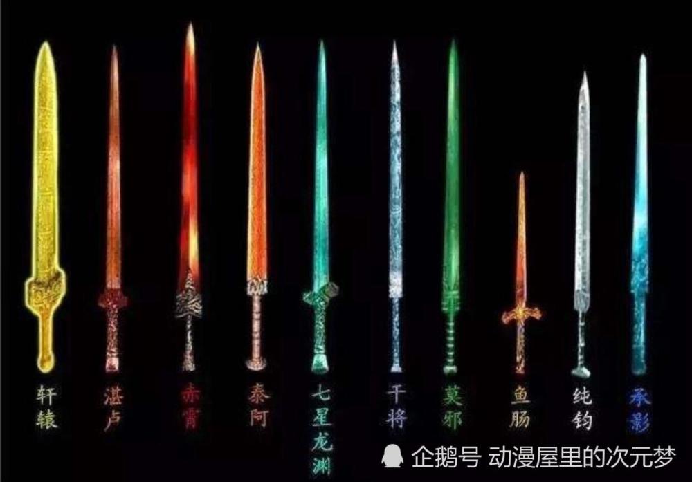 秦时明月:公认最酷的五把剑,非攻算一个,最后一把都想