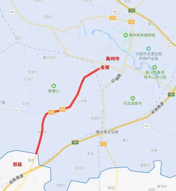 禹州这个路段已开始封闭大修过往车辆请绕行