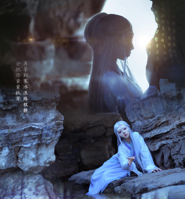 小姐姐cos白蛇缘起,本以为小白是个青铜,结果发现却是