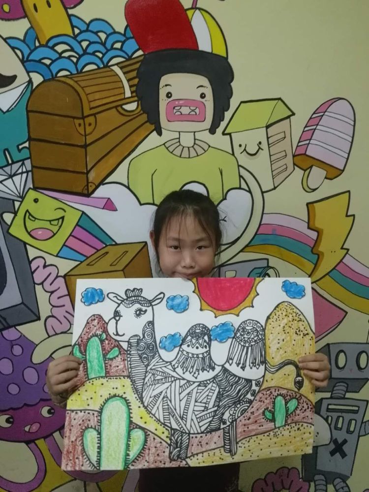精品创意儿童画老师课件:沙漠骆驼主题,五一假期探索沙漠之旅!