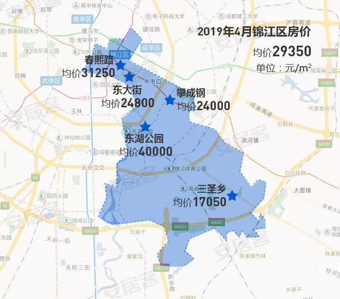 4月房价地图:改善当道 成都房价有何变化?
