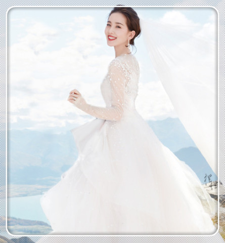 女生穿婚纱表白_表白二维码图片(3)