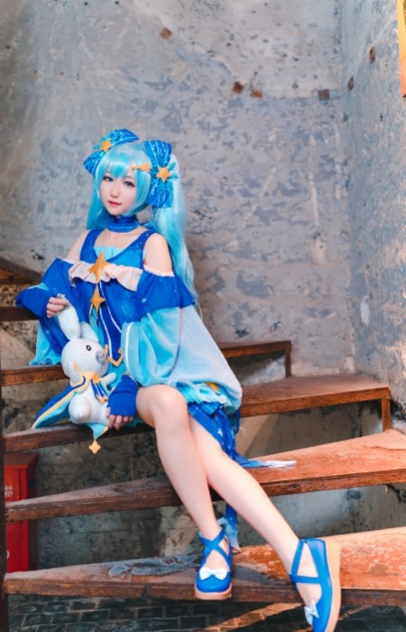 初音未来cosplay,宅男女神在此参上!