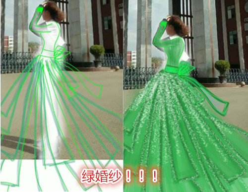校服与婚纱绿药_校服女生