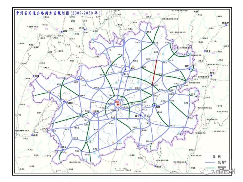 红色标注为该高速公路大致走向