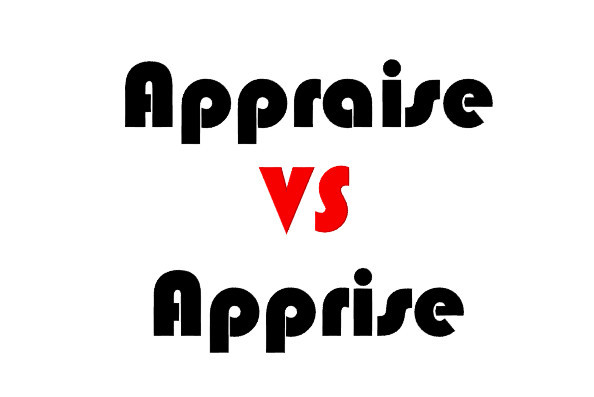 appraise和apprise的区别