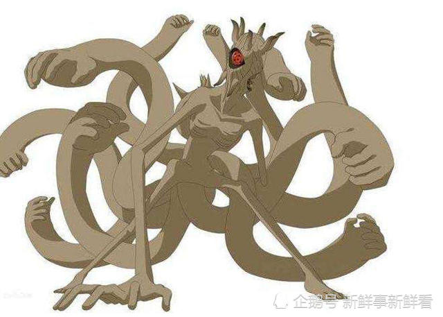 带土强行复活十尾,却没有集齐九大尾兽,他召唤的十尾