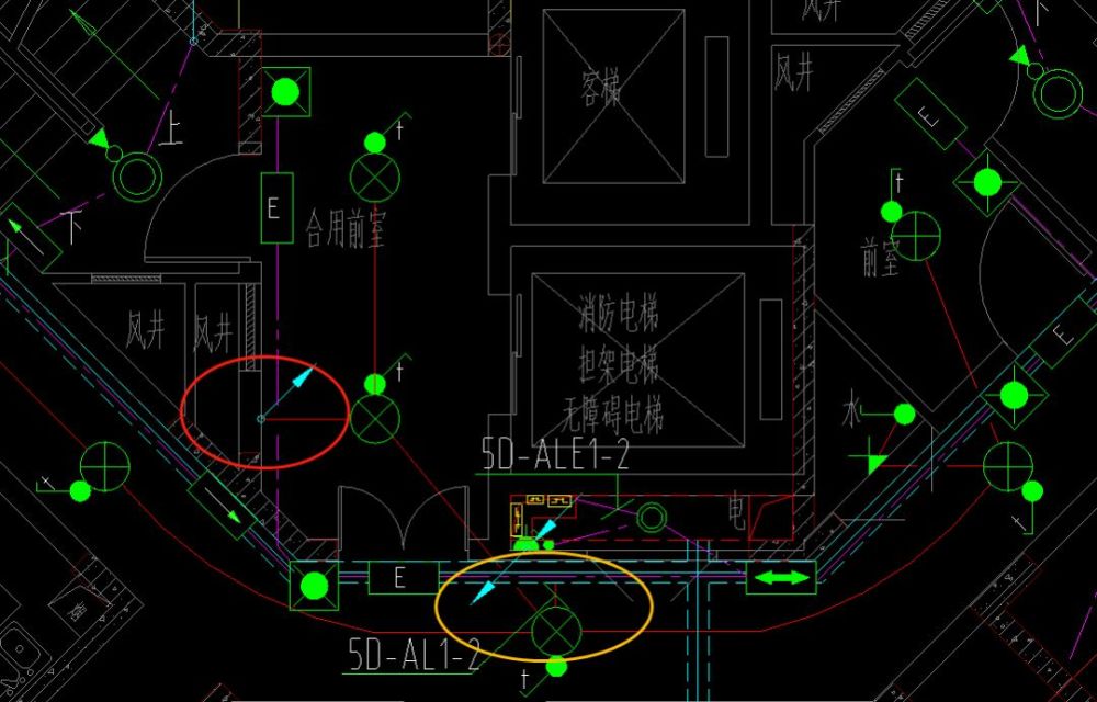 二层照明平面图