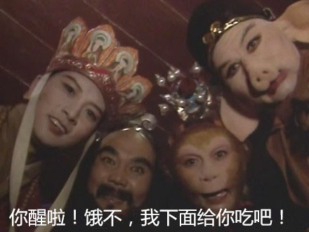 西游记搞笑表情包:你醒啦,该起来搬砖了