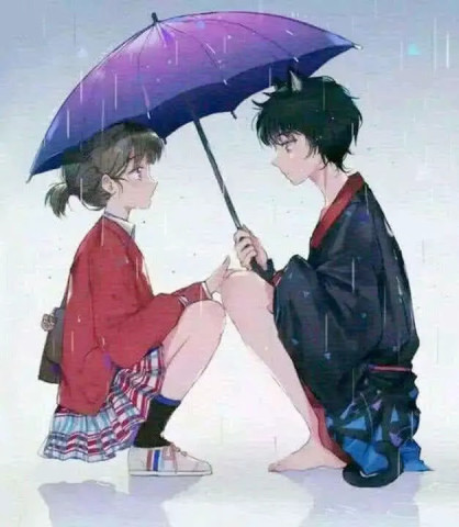 ins爆火的情侣头像:"透鲜的年纪,要像彩虹般迷人"