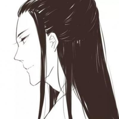 素描感古风情侣头像,秋千院落眷斜晖,何事春风入帘