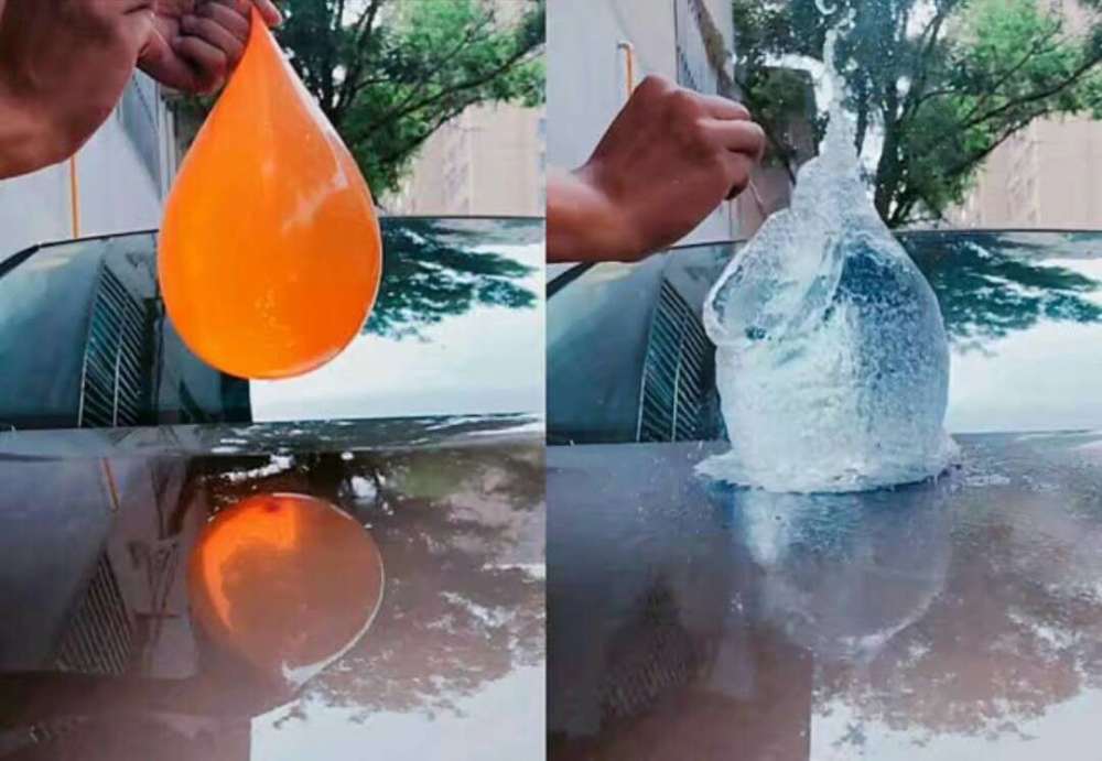 最近"气球 水"火了,一瞬间很美,网友:想谈一场恋爱