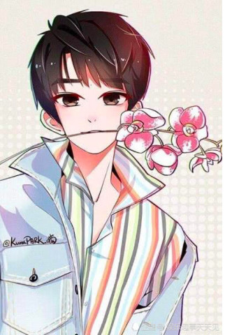 这是顶级流量小生,漫画都挡不住他的帅气,颜值高怎么都好看.