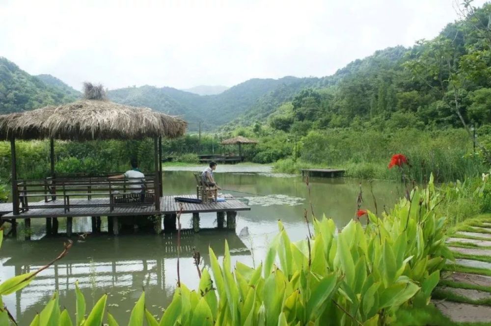绿野谷休闲度假村 位于东钱湖,是一家集赏花,观果,餐饮,垂钓,烧烤等