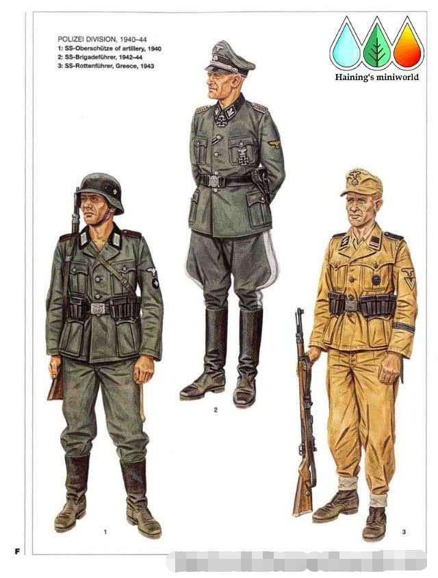 二战德国党卫军1-5师军装和配饰细节,是不是二战最