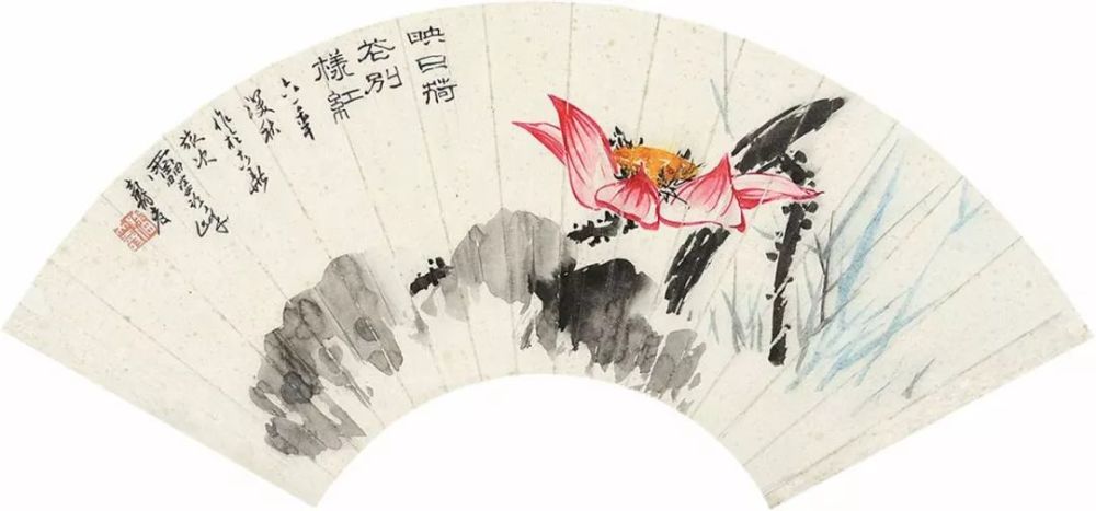 扇面作品欣赏——潘天寿