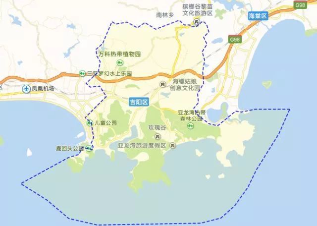 吉阳区是三亚市政府驻地,管辖原河东管委会行政区域,吉阳镇行政区