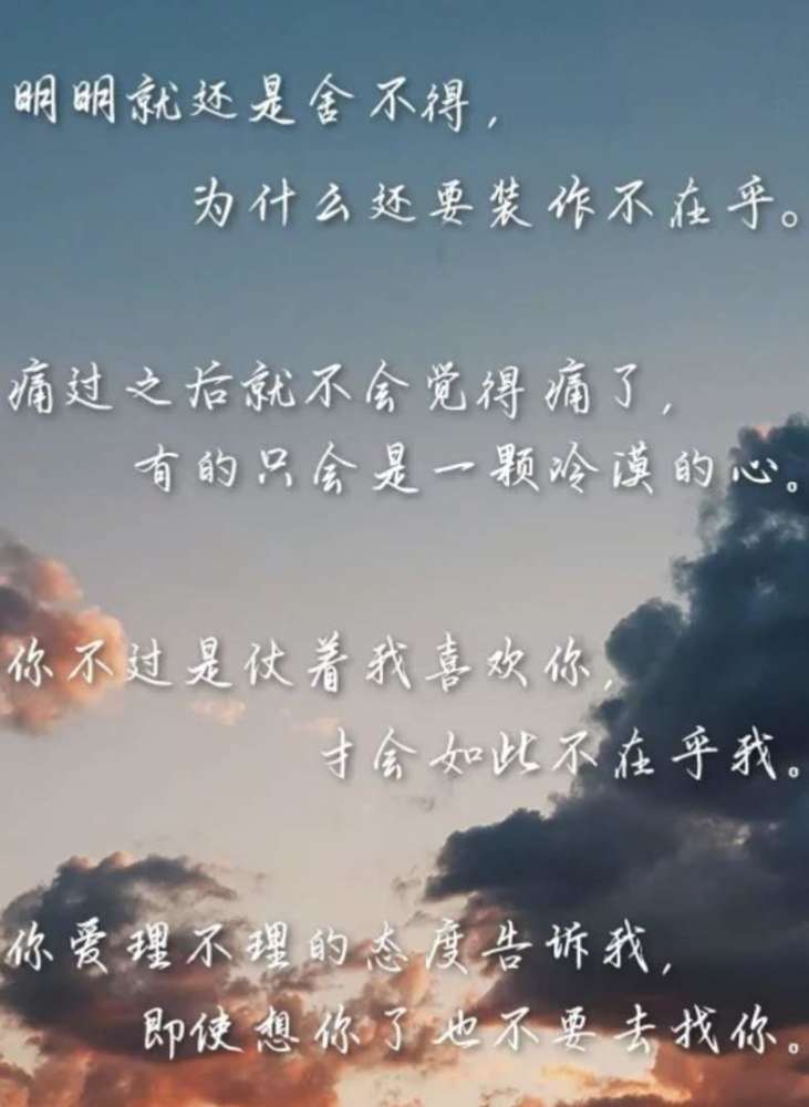 ins超火痛到心里的句子,等失望攒够了,不用你说,我自己会走