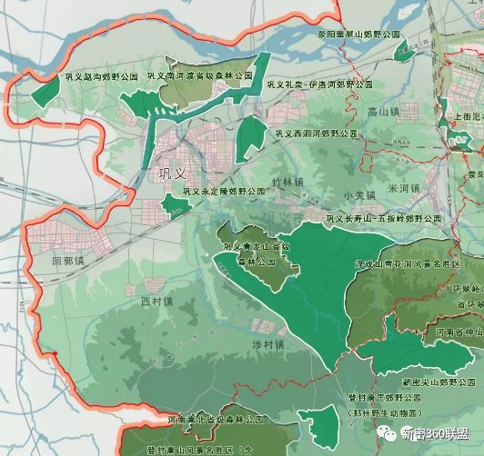 巩义郊野公园规划位置