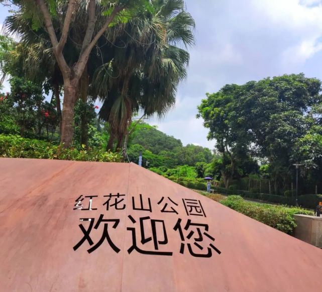 逛公园看美景 红花山公园景色一样很优秀 除了可以带娃来儿童公园以外