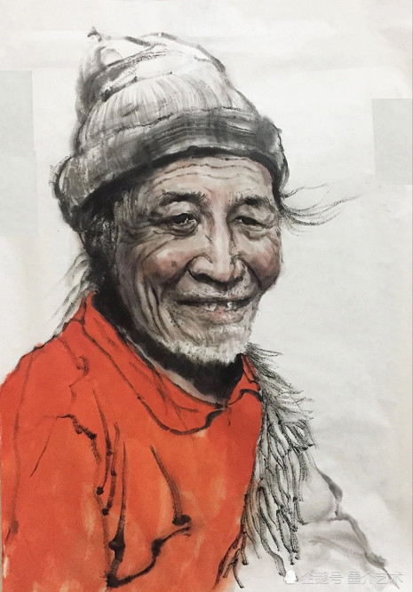 《藏族老人》 60x80cm  2018