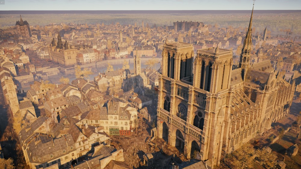 巴黎圣母院神还原,刺客信条大革命做到了,旅游模拟器了解一下?
