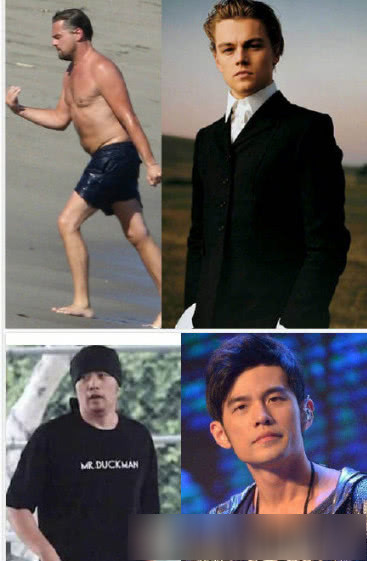 胖瘦判若两人的男明星的,简直不敢相信!毛老师也瘦了!