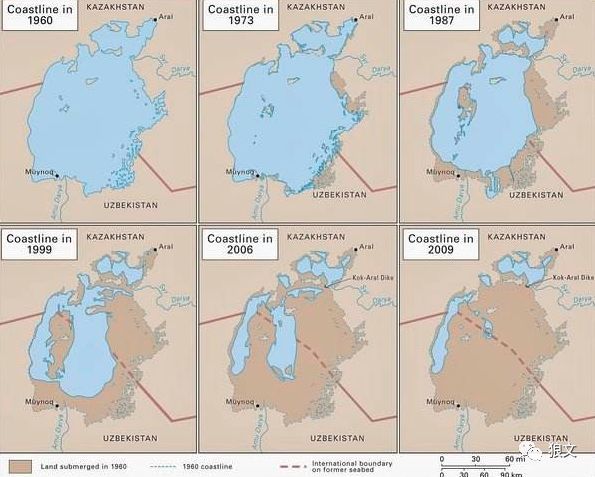 前苏联的棉花计划,却让6.6万平方公里的咸海,即将在2020年消失