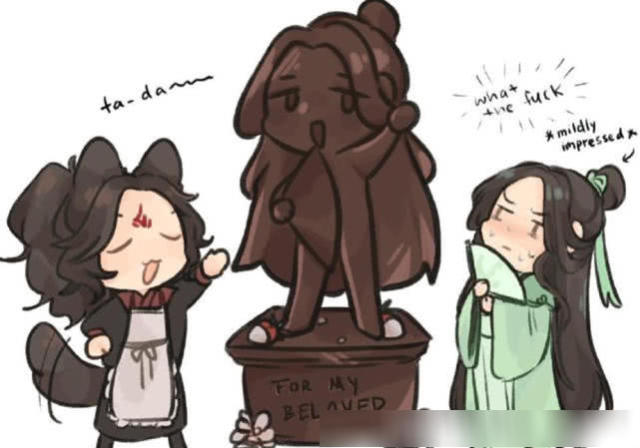 《渣反》画风超萌的冰秋,冰妹下厨真贤惠,师尊早起很呆萌!