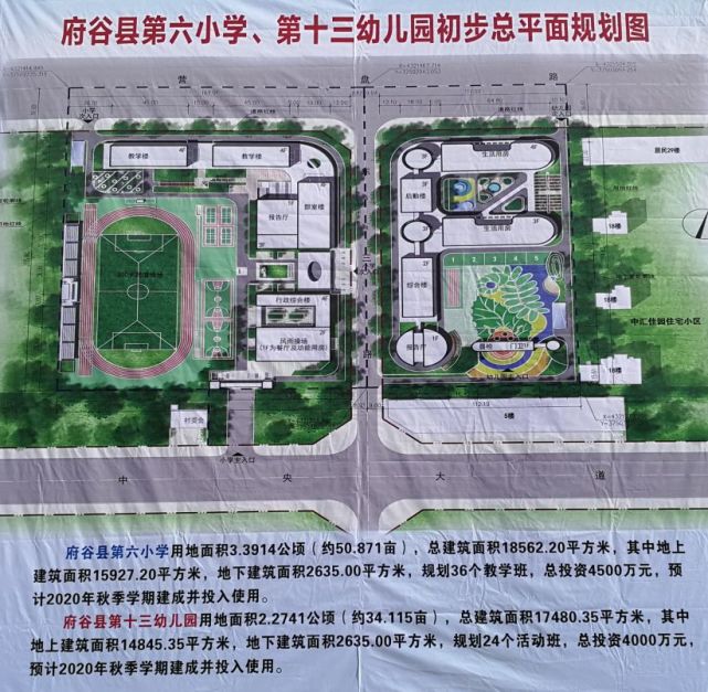 府谷六小,十三幼 府谷第六小学,第十三幼儿园选址于府谷新区东区三路